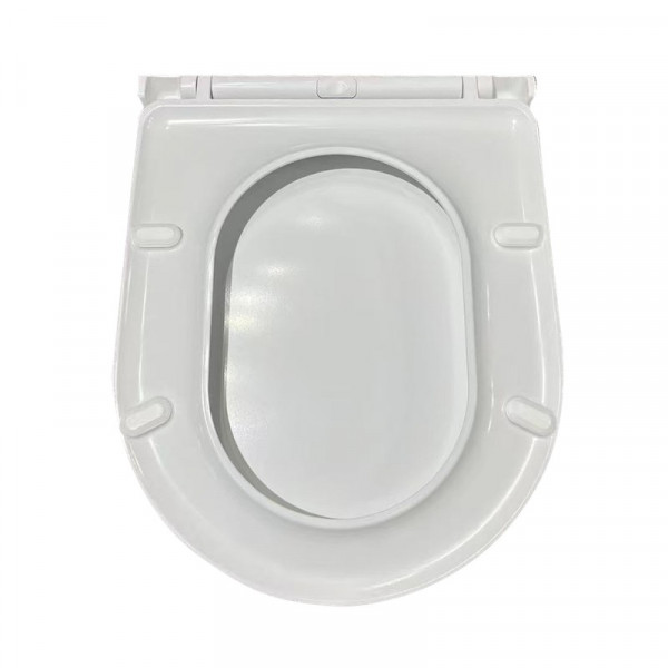 Сидіння-кришка для унітазу Koer AC-0101-SEAT COVER 450х390х80mm дюропласт з мікроліфтом (KR5617)