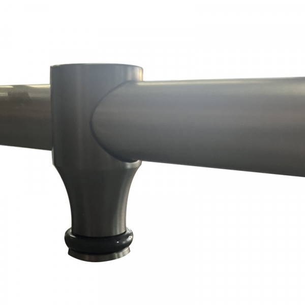 Двері в нішу Koer SR SD06-140x220-TR-07 прозоре скло Easy Clean 8мм, графіт (KR5369)