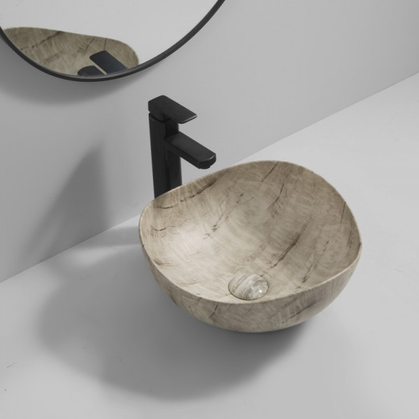 Раковина накладна Mixxus Premium WAVE-0103 MARBLE 380х380х170mm (MP6532)