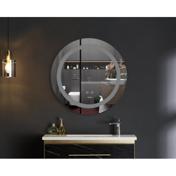 Дзеркало Mixxus PLAIN MC03-60 з Led Touch, Anti-fog, димером, регулятором яскравості (MI6662)