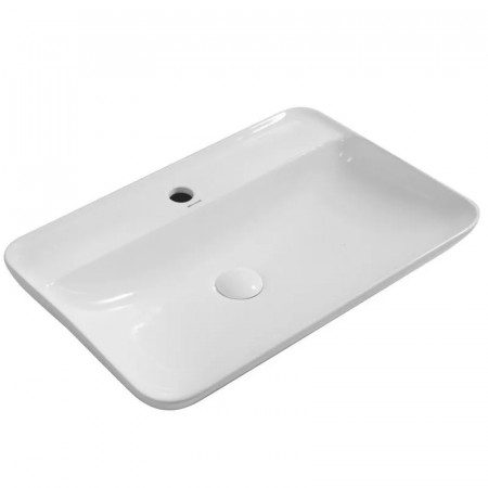 Раковина накладна Mixxus Premium BEVEL-0203 600х405х120mm з отвором під змішувач (MP6513)