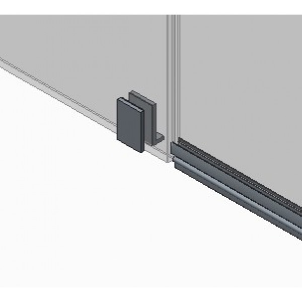 Двері в нішу Koer SR SD04-100x200-TR-01 прозоре скло Easy Clean 10мм, хром (KR5386)
