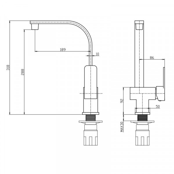 Кухонний змішувач Mixxus Relax 017 (Nut) (MI6254)