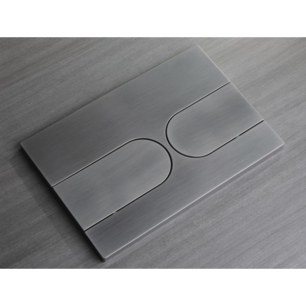 Панель змиву Koer KT-0604-07 240x160x10mm пластикова, кнопка закруглена (KR5325)