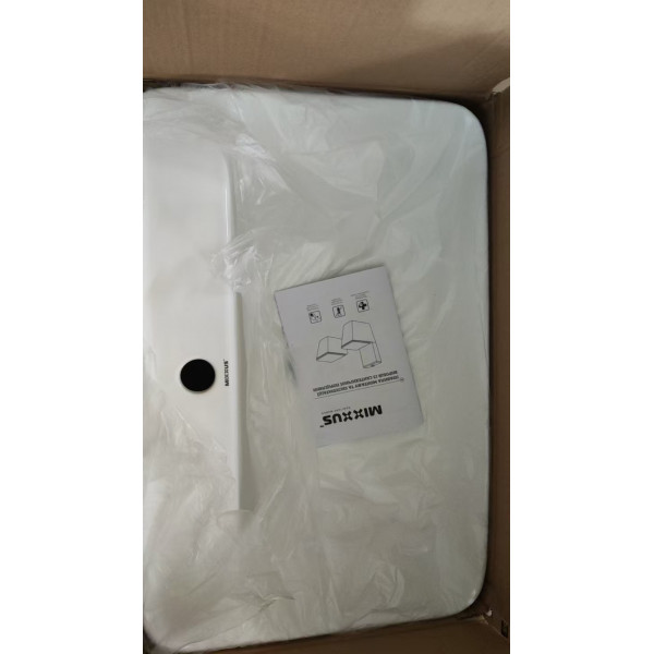 Раковина накладна Mixxus Premium BEVEL-0203 600х405х120mm з отвором під змішувач (MP6513)