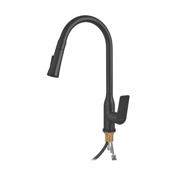 Змішувач для кухні Mixxus Premium DERBY 014 (NUT) BLACK (MI6605)