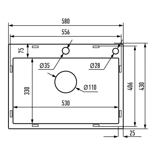 Мийка MIXXUS MH5843 GRAPHITE (MH5843 NANO-BLACK) (3.0/0.8) з нерж. сталі (колір графіт) (MX1931)