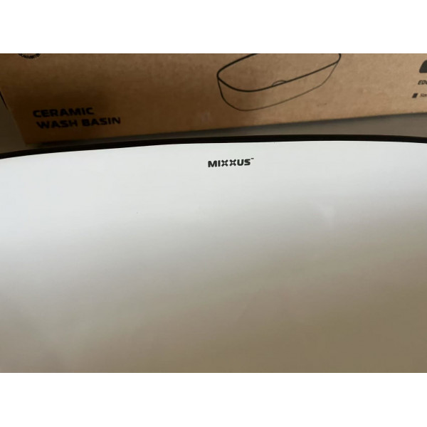 Раковина накладна Mixxus Premium DIVERSE-0111 EDGE BLACK 600х380х140mm (MP6562)