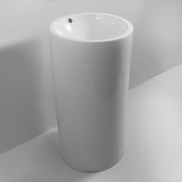 Раковина моноблок MIXXUS PREMIUM ELLIPSE-1101 460х460х855mm з переливом (MP6573)