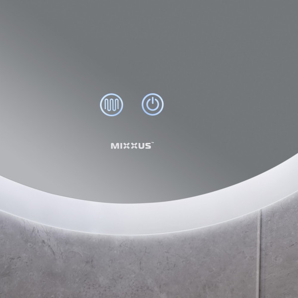 Дзеркало Mixxus PLAIN MC11-60 з Led Touch, Anti-fog, димером, регулятором яскравості (MI6663)
