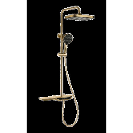 Душова колона з термостатичним змішувачем Mixxus Premium SPACE-009-J Brushed gold, 3 режими (MI6541)