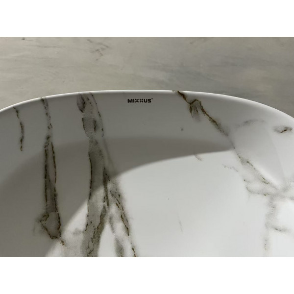 Раковина накладна Mixxus Premium DIVERSE-0104 MARBLE 370х370х135mm (MP6537)