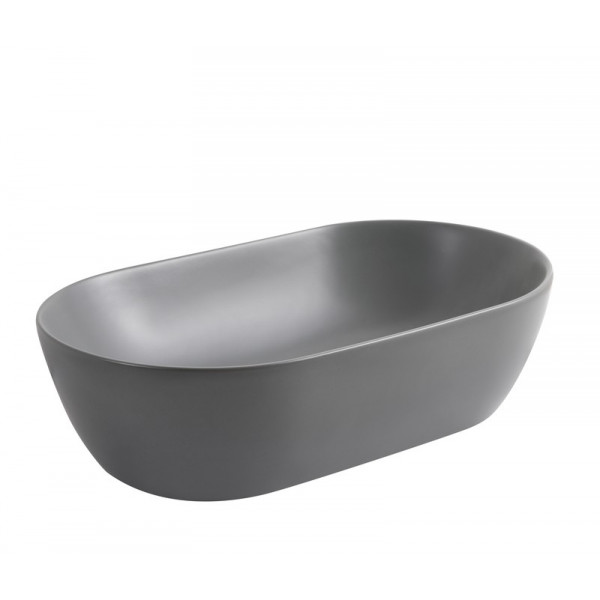 Раковина накладна Mixxus Premium ELLIPSE-0109 GRAY 500x300x140mm (MP6653)