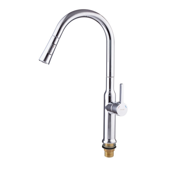 Змішувач для кухні з висувним виливом Mixxus Premium PULL 014 (MI6958)