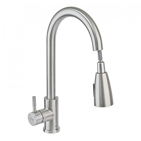 Кухонний змішувач з висувною лійкою Mixxus SUS 014-B (SS0023)