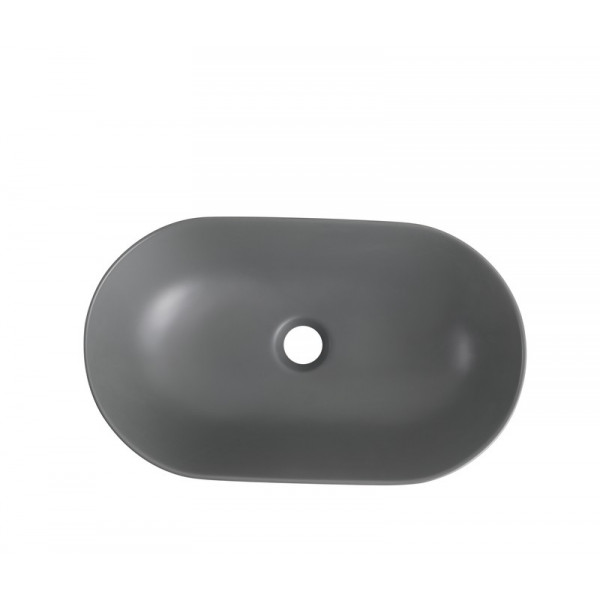 Раковина накладна Mixxus Premium ELLIPSE-0109 GRAY 500x300x140mm (MP6653)