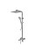 Душова колона зі змішувачем Koer KB-56007-07, 3 функції (Колір графіт) (KR5160)
