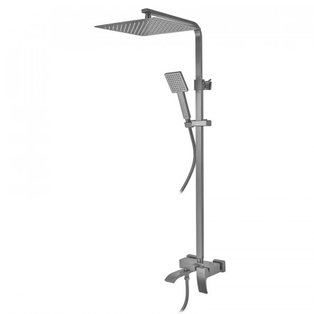 Душова колона зі змішувачем Koer KB-56007-07, 3 функції (Колір графіт) (KR5160)
