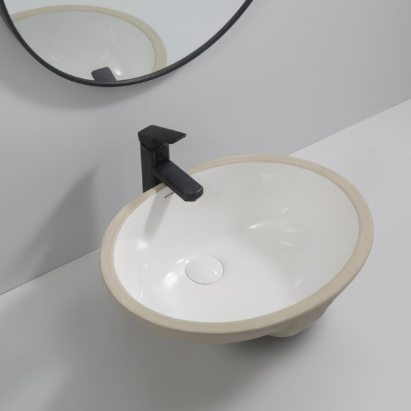 Раковина врізна під стільницю MIXXUS PREMIUM TOPPER-1701 495х405х205mm з переливом (MP6568)