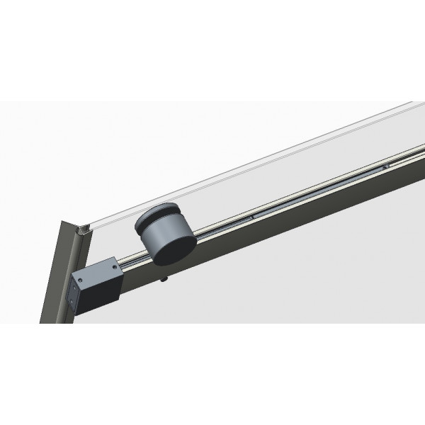 Двері в нішу Koer SR SD01-120x200-TR-12 прозоре скло Easy Clean 8мм, матове золото (KR5377)