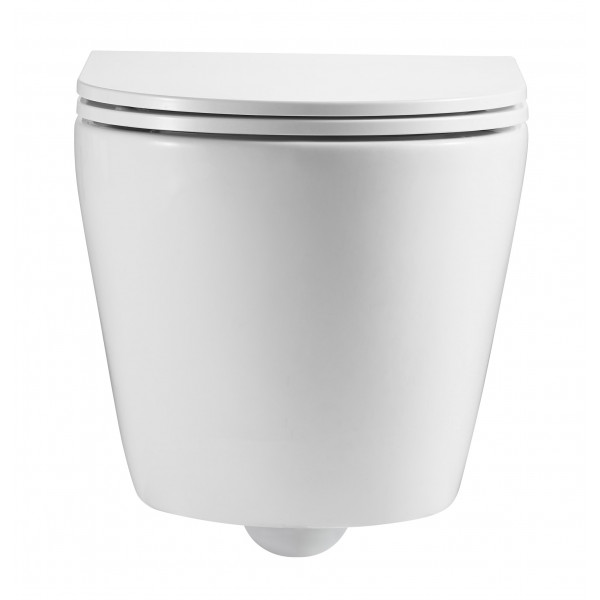 Унітаз підвісний Mixxus Premium Ellipse-0301-R 495x365x365mm, система змиву Rimless (MP6460)