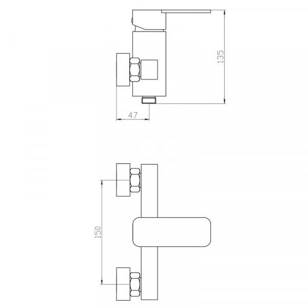 Змішувач для душа Mixxus Relax 003 (MI6251)