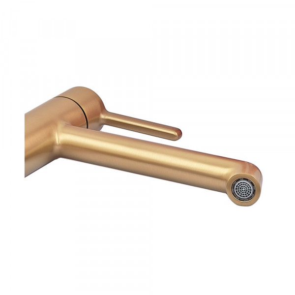 Змішувач для умивальника високий Koer KB-11029-12 Колір матове золото (KR5502)