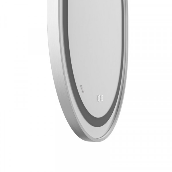 Дзеркало Mixxus Premium ELLIPSE MV05-80x70-Reverse WHITE з Led Touch, Anti-fog, димером (3-6,5kK) (MP6645)