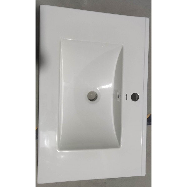 Раковина меблева Mixxus Premium CUBIC-1502 710х460х170mm з отвором під змішувач та переливом (MP6496)