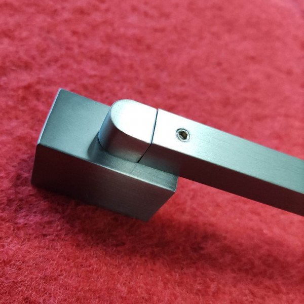 Шторки скляні на ванну Koer SR BS04-95x140-TR-07 прозоре скло 6мм, графіт (KR5404)