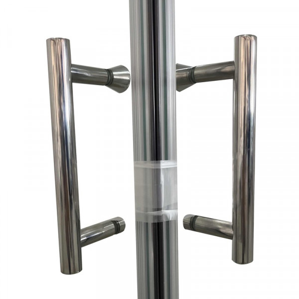 Душова кабіна без піддону Koer SR SC03-90x90x200-TR-01 прозоре скло Easy Clean 6мм, хром (KR5356)