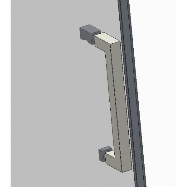 Двері в нішу Koer SR SD02-120x200-TR-01 прозоре скло Easy Clean 8мм, хром (KR5384)