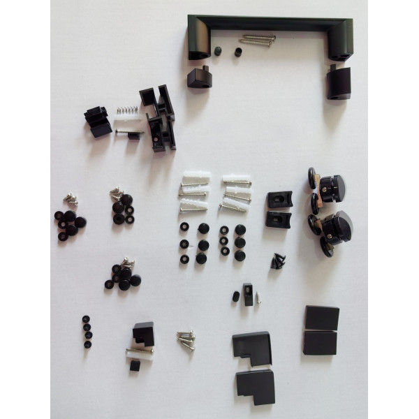 Душова кабіна без піддону Mixxus Premium DIVERSE SC03-100x80x195-TR Black прозоре скло 6мм (MI6866)