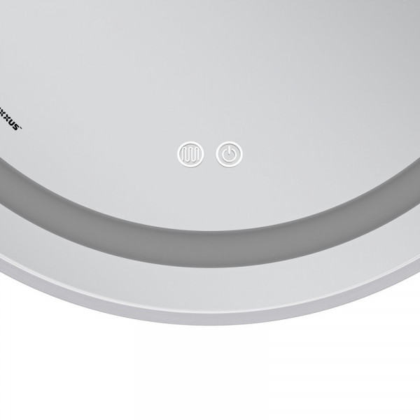 Дзеркало Mixxus Premium ELLIPSE MV05-80x70-Reverse WHITE з Led Touch, Anti-fog, димером (3-6,5kK) (MP6645)