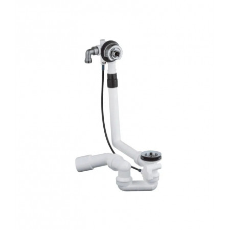 Сифон для ванни без комплекту верхньої монтажної частини GROHE Talentofill (28990000) напівавтоматичний з переливом, без ревізії (Колір хром) 1 1/2'' (28990000)