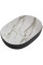 Раковина накладна MIXXUS PREMIUM ELLIPSE-0105 MARBLE-BLACK 600х400х150mm (MP6565)