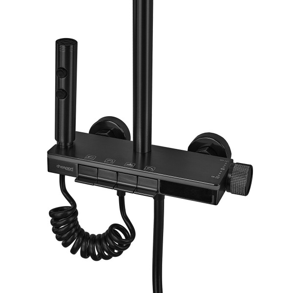 Душова колона Champion PBL-009-J Black зі змішувачем з кнопковим перемикачем, 4 режими (CH6499)