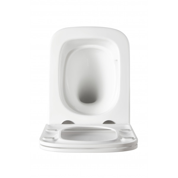 Унітаз підвісний Mixxus Premium Quadro-0301-T3 490x340x360mm, система змиву TORNADO 3.0 (MP6453)