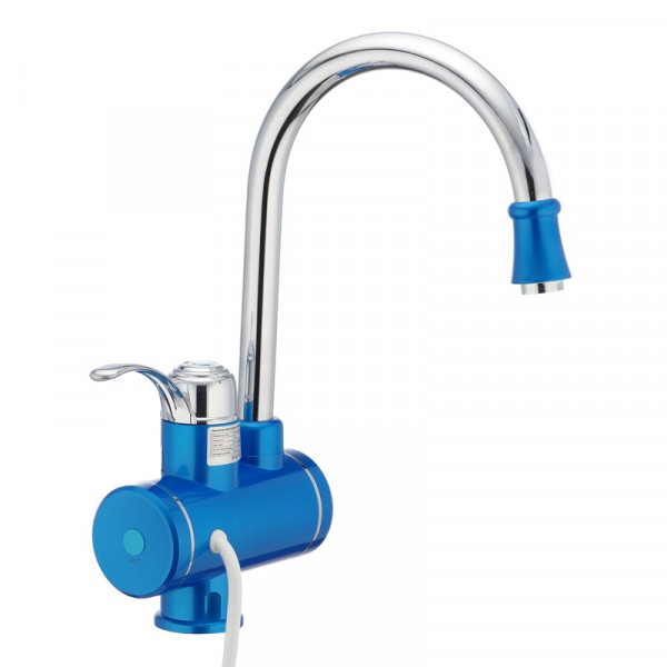 Водонагрівач 3 kW проточний, з індикатором температури, RESET, на мийку MIXXUS Electra 240-E BLUE (колір блакитний) (MI2747)