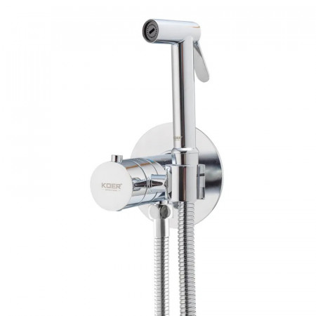 Змішувач для гігієнічного душу Koer KB-24029-01 термостатичний вбудований, колір хром (KR5485)
