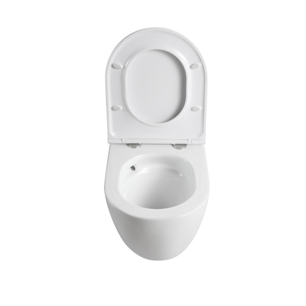 Комплект: Mixxus Premium Ellipse-SET-2101 (в 2 ящ) Унітаз система змиву Tornado 3.0+ Інсталяція Koer KT-0404 + панель KT-0604-03 White (MP6667)