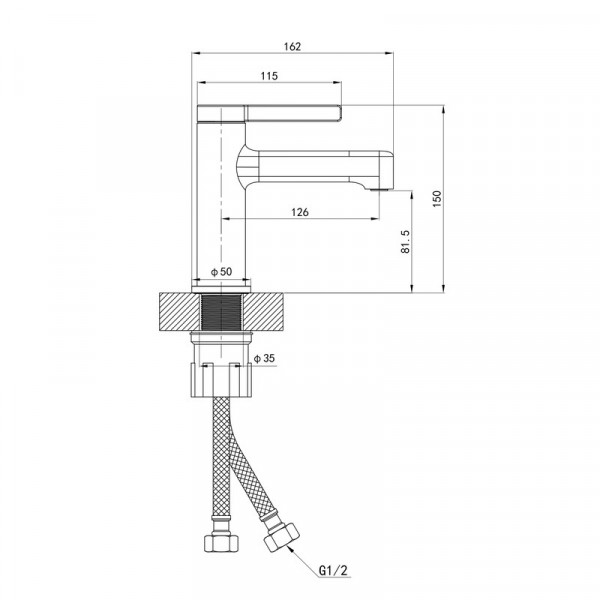 Змішувач для умивальника Mixxus Premium Verdi 001 (NUT) (MI8240)