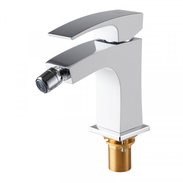 Змішувач для біде Koer KB-20007-04 (Колір хром+білий) (KR5158)