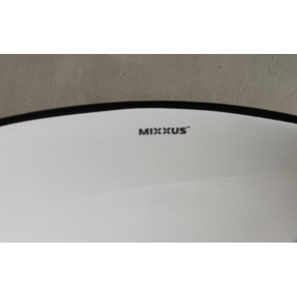 Раковина накладна MIXXUS PREMIUM ELLIPSE-0108 EDGE BLACK 400х330х145mm (MP6527)