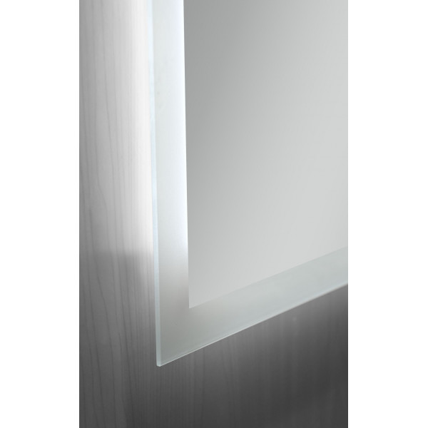 Дзеркало Mixxus FLAT MR04-80x60 з Led Touch, Anti-fog, димером, регулятором яскравості, годинником (MI6928)