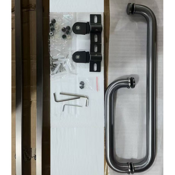 Душова кабіна з низьким піддоном Mixxus LINES SCT01-90x90x198-TR Graphite NEW прозоре скло 6мм (MI8429)