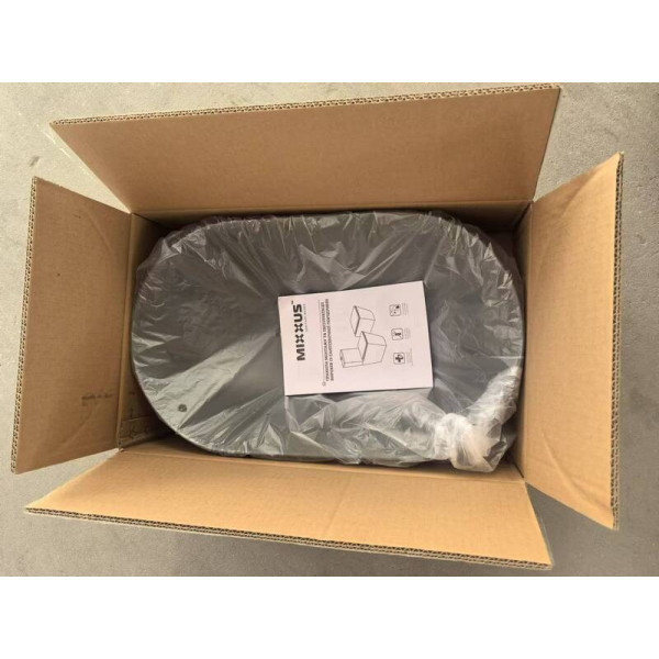 Раковина накладна Mixxus Premium ELLIPSE-0109 GRAY 500x300x140mm (MP6653)