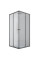 Душова кабіна без піддону Mixxus CUBIC SC01-90x90x185-TR GRAPHITE прозоре скло 4мм (MI6907)