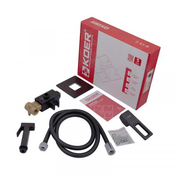 Змішувач для гігієнічного душу Koer KB-23009-05 (Колір чорний) (KR3511)