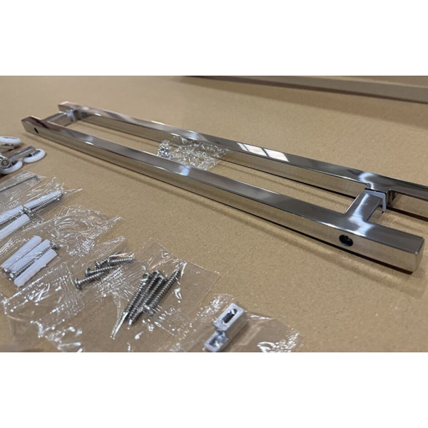 Душова кабіна без піддону Mixxus Premium Quadro SC01-90x90x195-TR Chrome прозоре скло 6мм (MI8290)